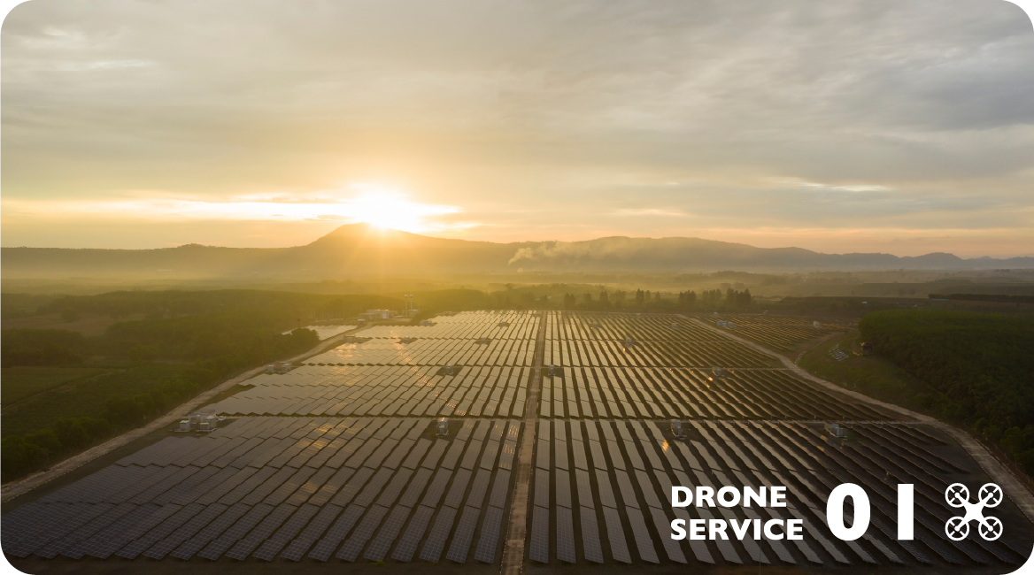 太陽光発電施設などの空撮 DRONE SERVICE01